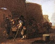 LAER, Pieter van The Cake Seller af Sweden oil painting artist